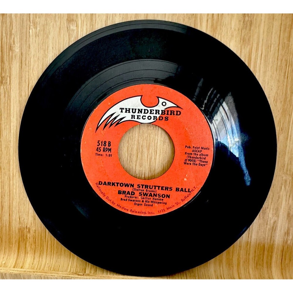 Brad Swanson Stars In Your Eyes / Darktown Strutters Ball 45 rpm record 7”